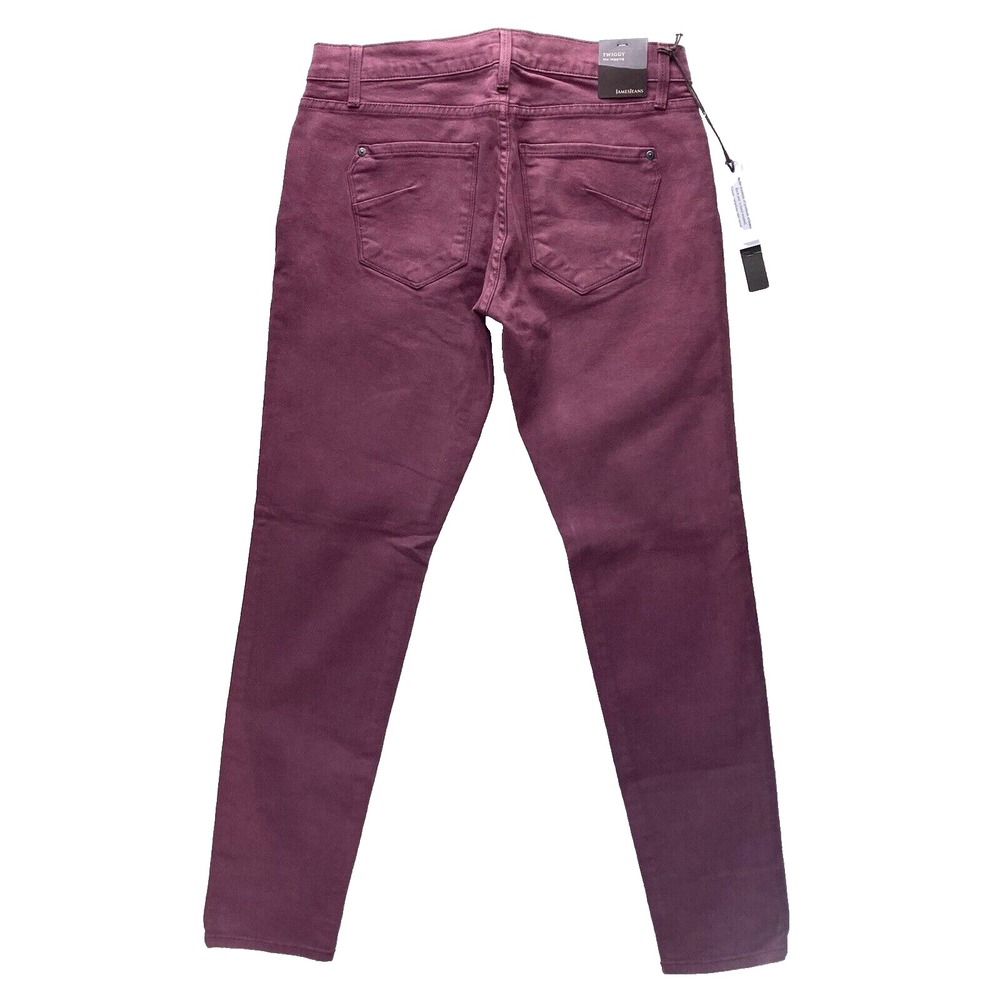James Jeans Twiggy Dry Aged Denim Rose Wine Jegging Womens 31 32x30 NWT $175